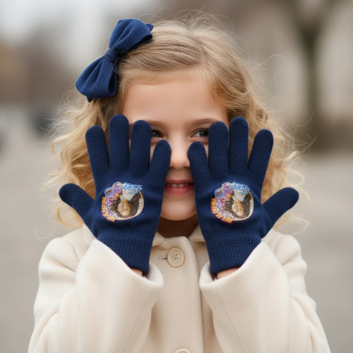 Manusi tricotate ' Soy Luna ' HQ4284bleumarin [1]