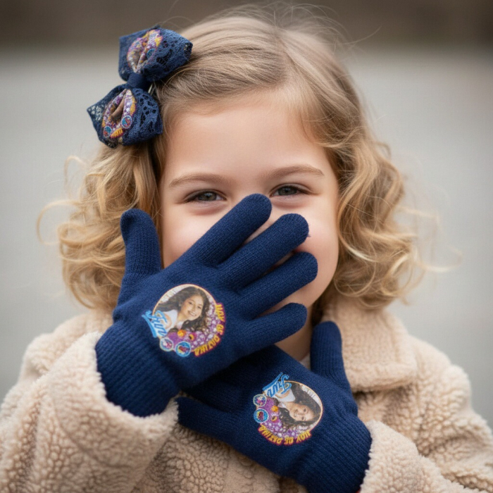 Manusi tricotate ' Soy Luna ' HQ4284bleumarin [2]