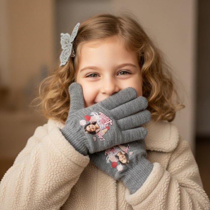 Manusi tricotate ' Soy Luna ' HQ4284gri [2]