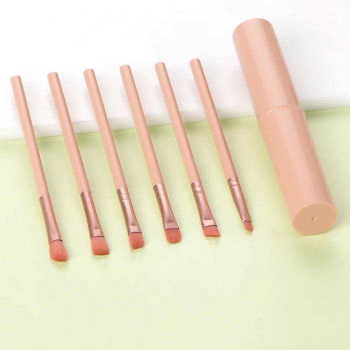 Mini set portabil cu 6 pensule machiaj si tub depozitare SL-25Kroz [3]