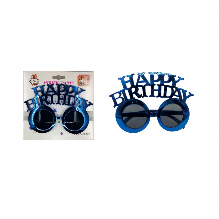 Ochelari pentru petrecere cu efect oglinda ' Happy Birthday ' 18 cm QT9325 [2]