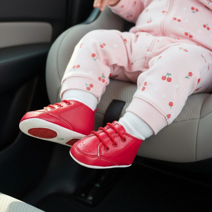 Pantofi casual primii pasi Y159rosu [6]