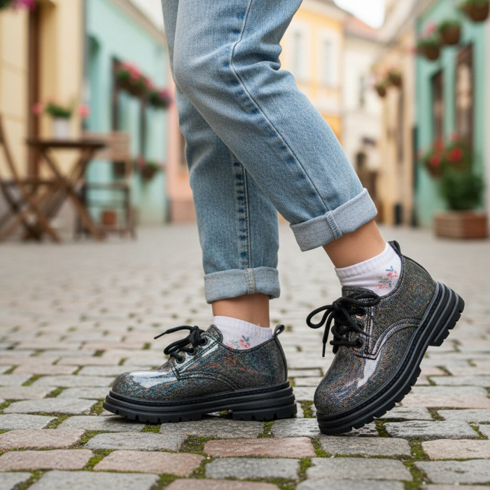 Pantofi casual XA-124negru [4]