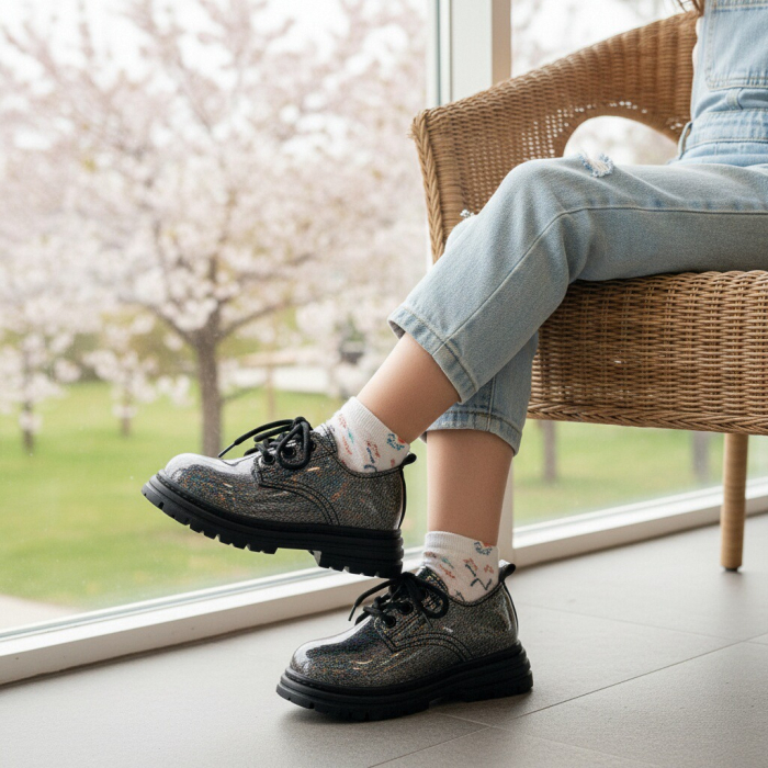 Pantofi casual XA-124negru [2]