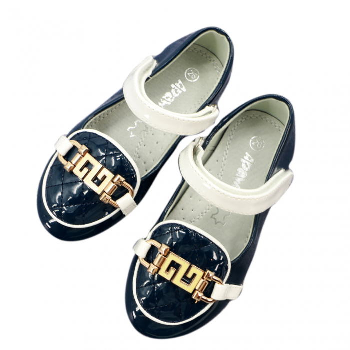 Pantofi cu aplicatii decorative M295bleumarin [5]