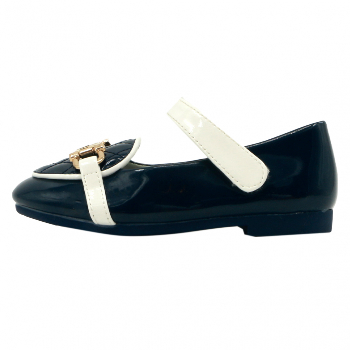 Pantofi cu aplicatii decorative M295bleumarin [2]