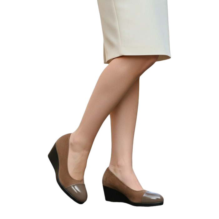 Pantofi cu platforma C-93maro [2]