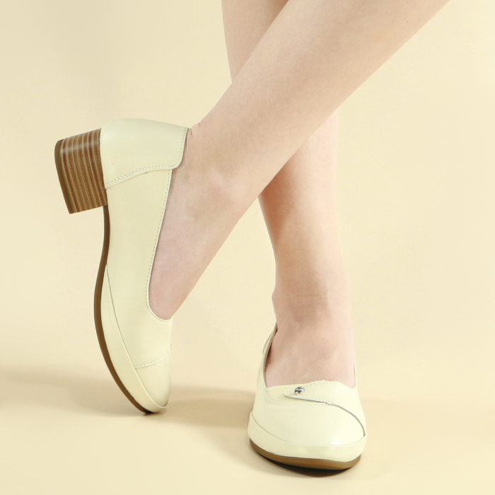 Pantofi cu toc PL-297bej [3]