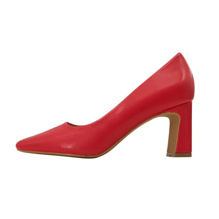 Pantofi cu toc X21-733rosu [6]