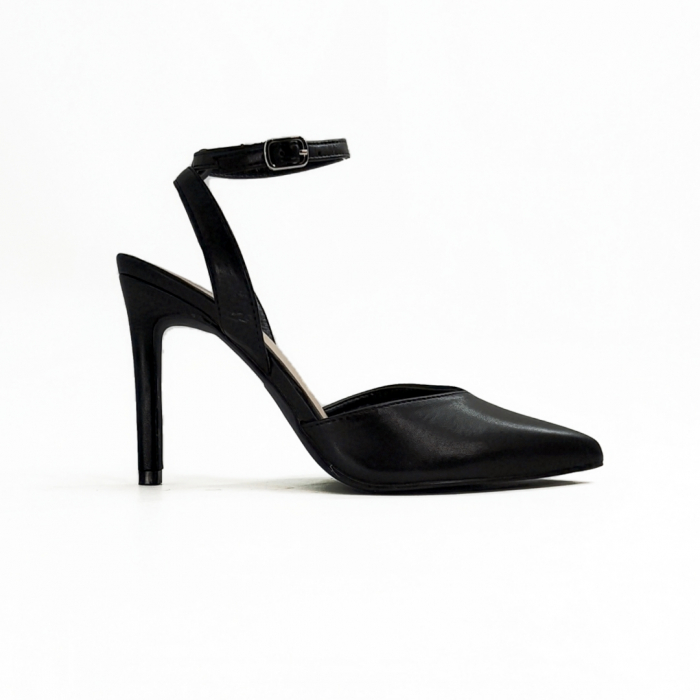 Pantofi decupati cu toc stiletto K-23negru [2]
