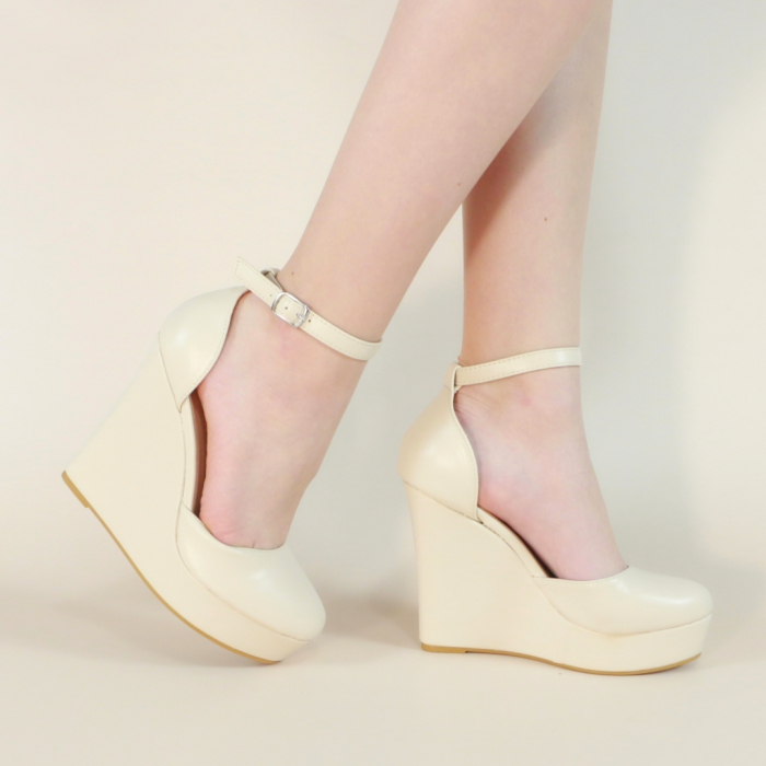 Pantofi eleganti cu platforma 130-63bej [2]