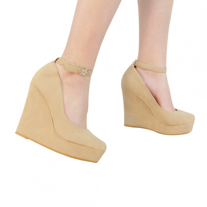 Pantofi eleganti cu platforma 130-65bej [1]
