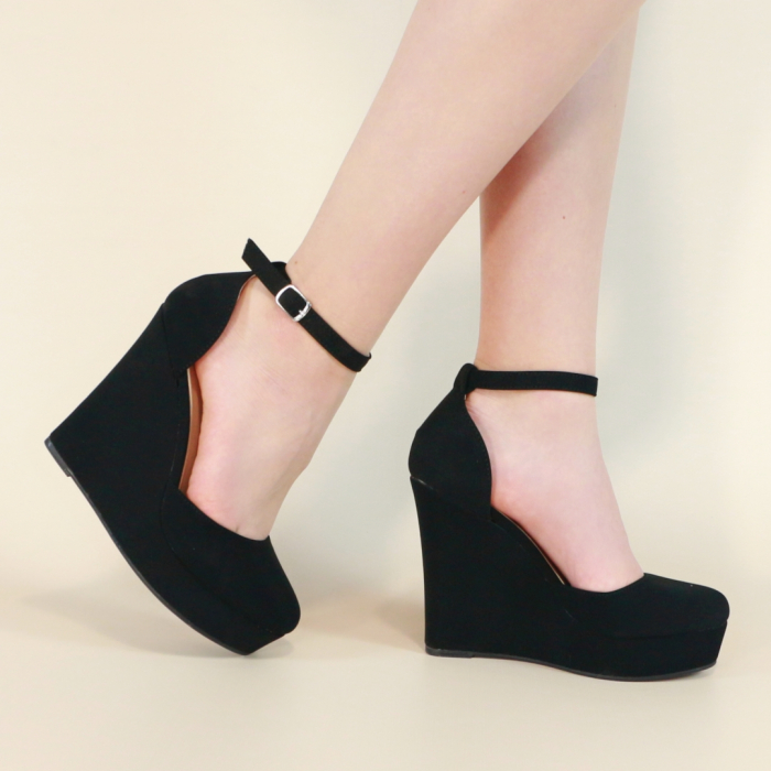 Pantofi eleganti cu platforma 130-62negru [3]