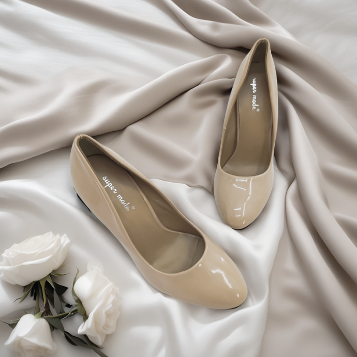 Pantofi eleganti cu toc 10023nude [3]