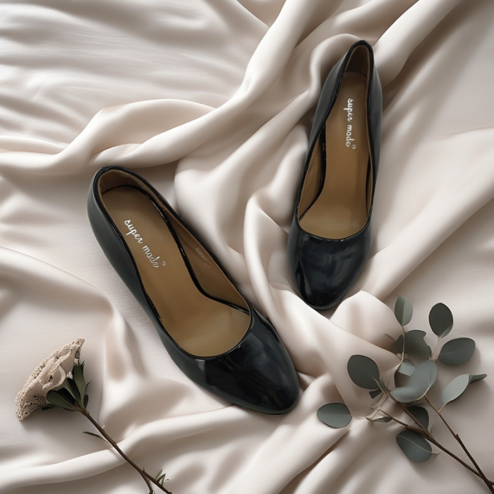 Pantofi eleganti cu toc 10023negru [3]