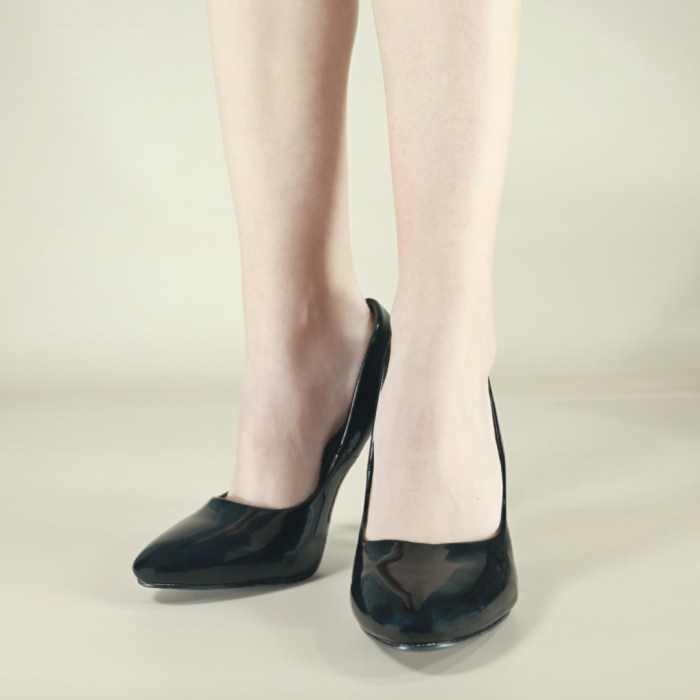 Pantofi eleganti cu toc 10023negru [4]