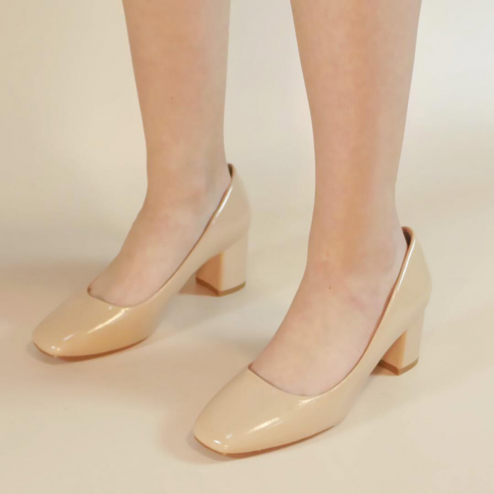 Pantofi eleganti cu toc 1003-63bej [5]