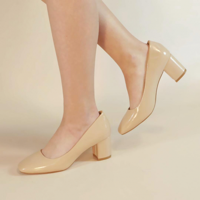 Pantofi eleganti cu toc 1003-63bej [4]