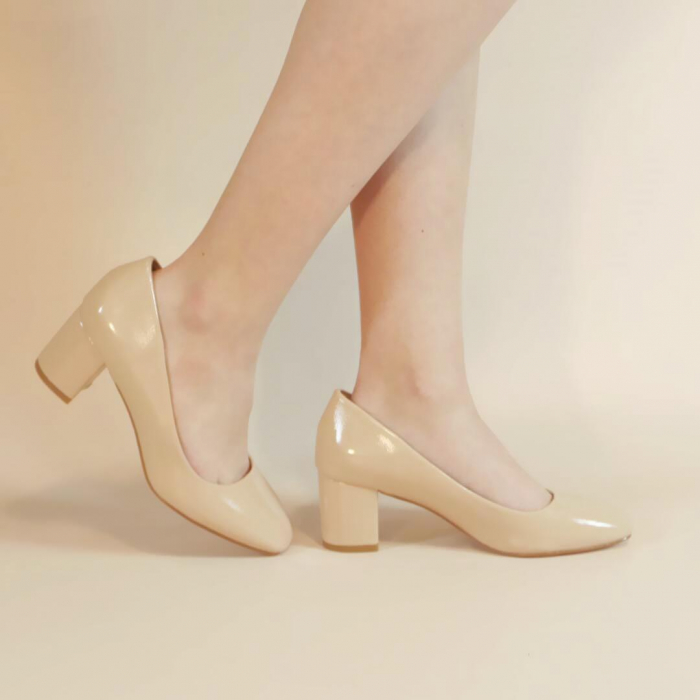 Pantofi eleganti cu toc 1003-63bej [2]