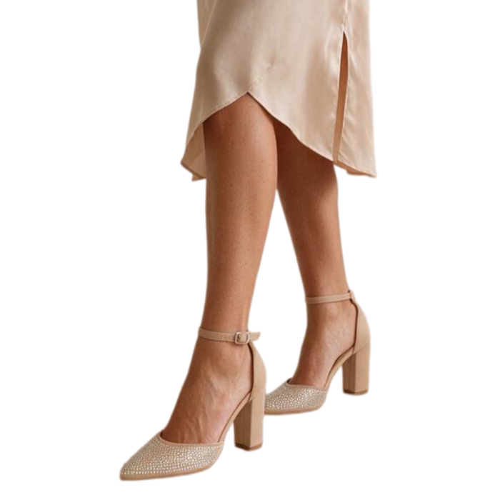 Pantofi eleganti cu toc 920-88bej [4]