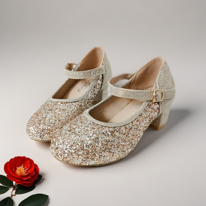 Pantofi eleganti cu toc A2215auriu [6]