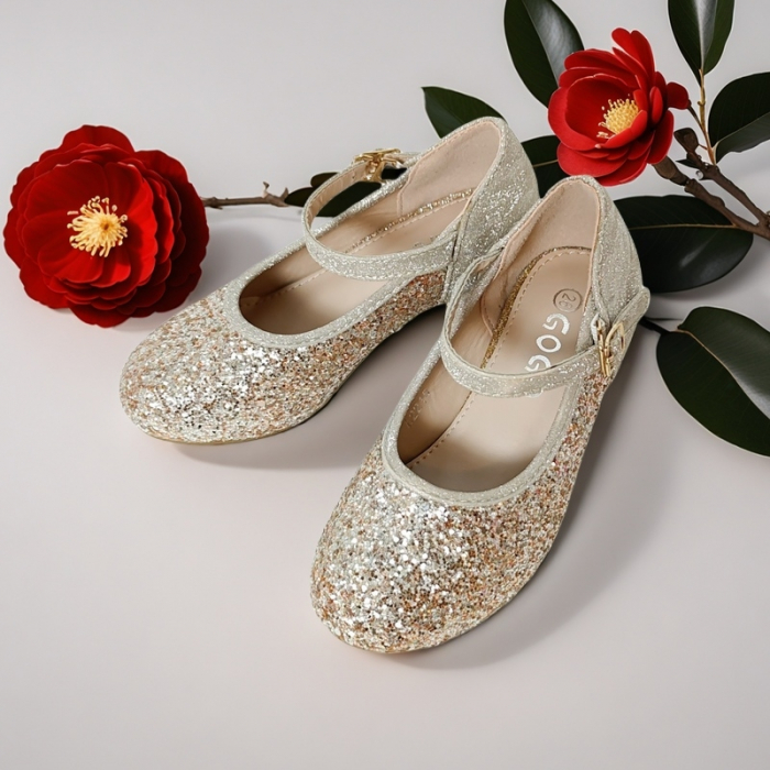 Pantofi eleganti cu toc A2215auriu [3]