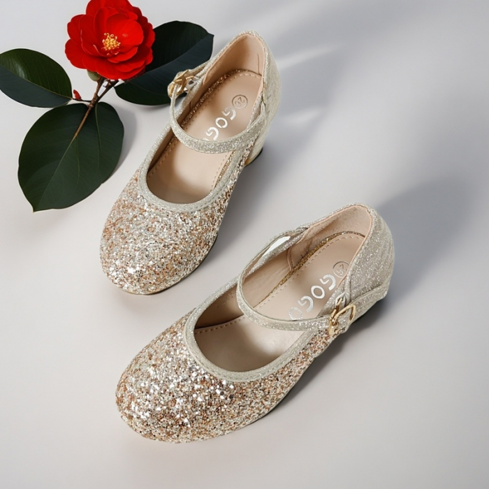 Pantofi eleganti cu toc A2215auriu [5]