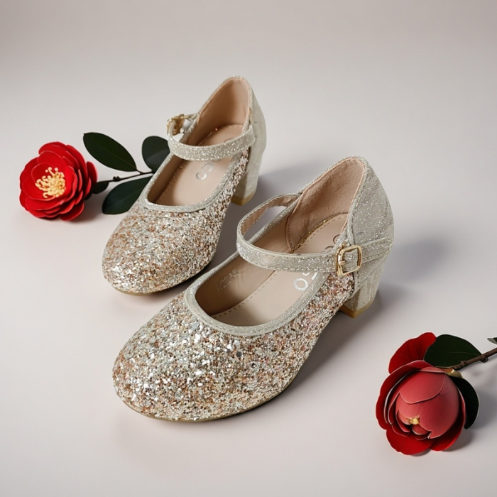 Pantofi eleganti cu toc A2215auriu [9]