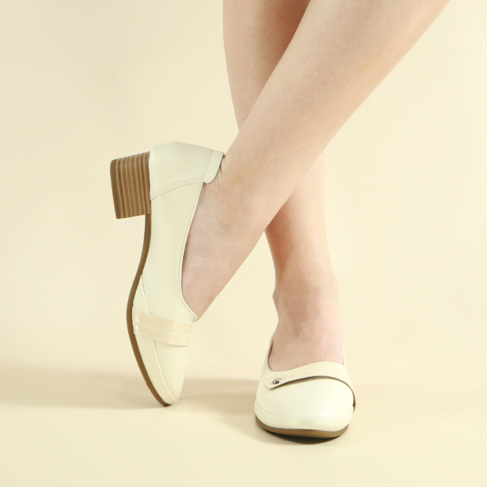 Pantofi cu toc PL-296bej [4]