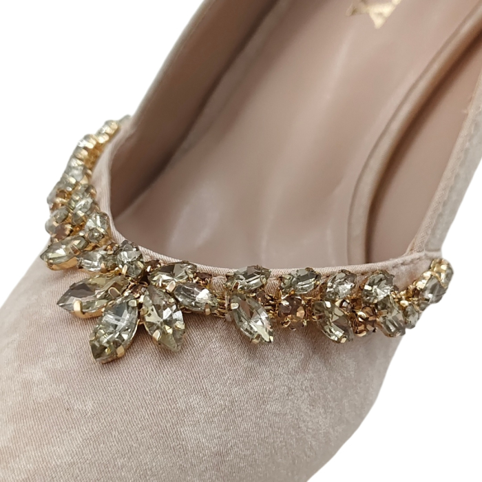 Pantofi eleganti cu toc FX-10bej [7]