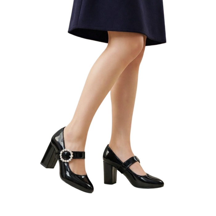 Pantofi eleganti cu toc FX-2negru [2]