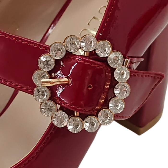 Pantofi eleganti cu toc FX-2rosu [8]