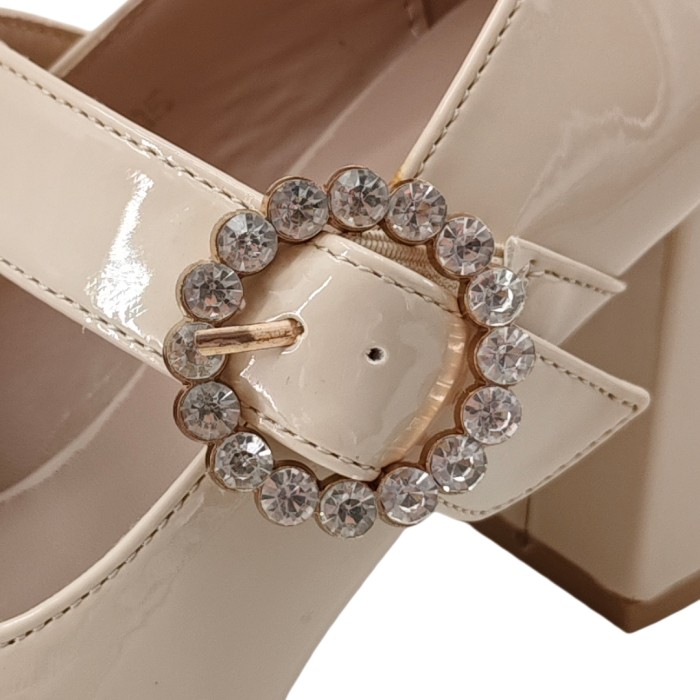 Pantofi eleganti cu toc FX-2bej [8]