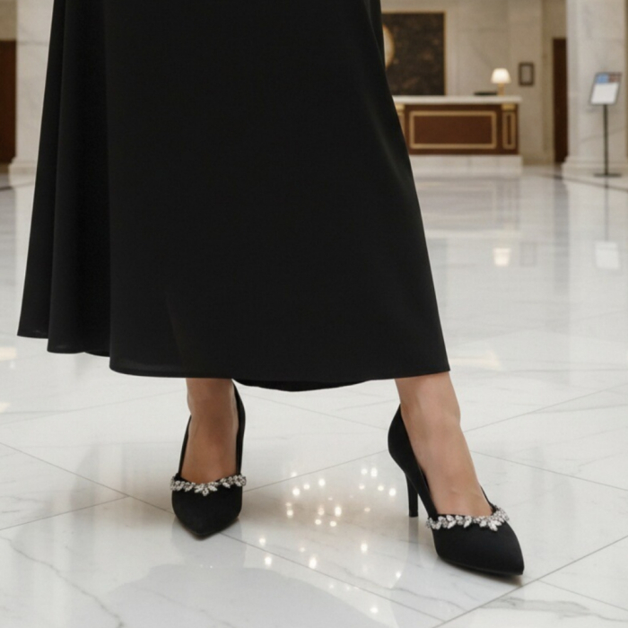 Pantofi eleganti cu toc FX-10negru [4]