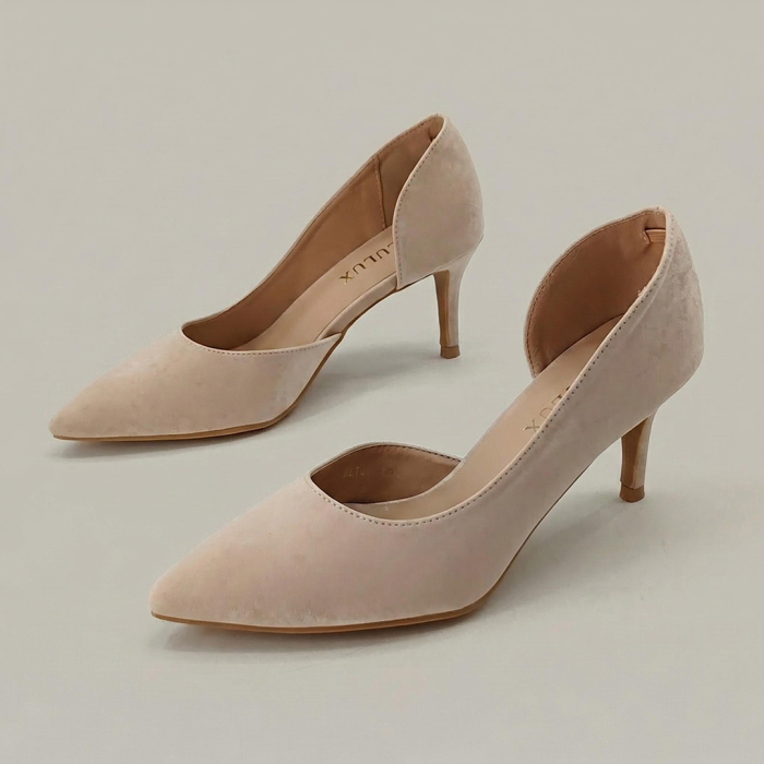 Pantofi eleganti cu toc FX-9bej [12]