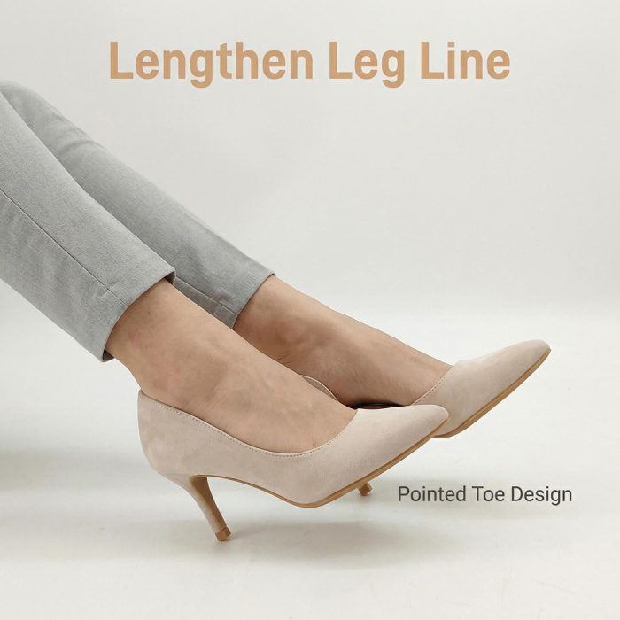 Pantofi eleganti cu toc FX-9bej [8]