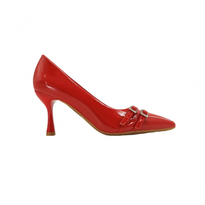 Pantofi eleganti cu toc LL-02rosu [2]
