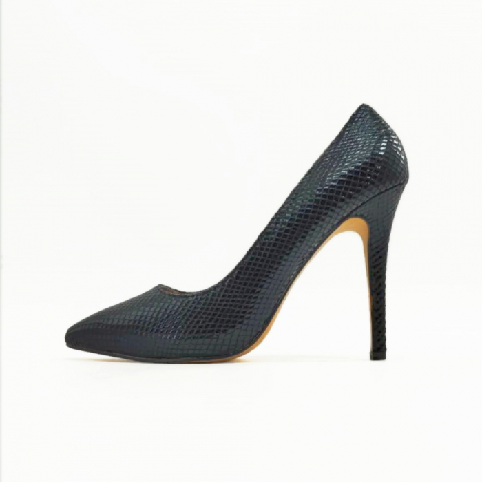 Pantofi eleganti cu toc stiletto 99219negru [2]
