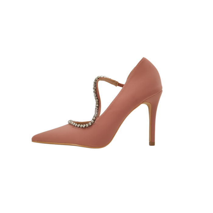 Pantofi eleganti cu toc stiletto 138roz [5]