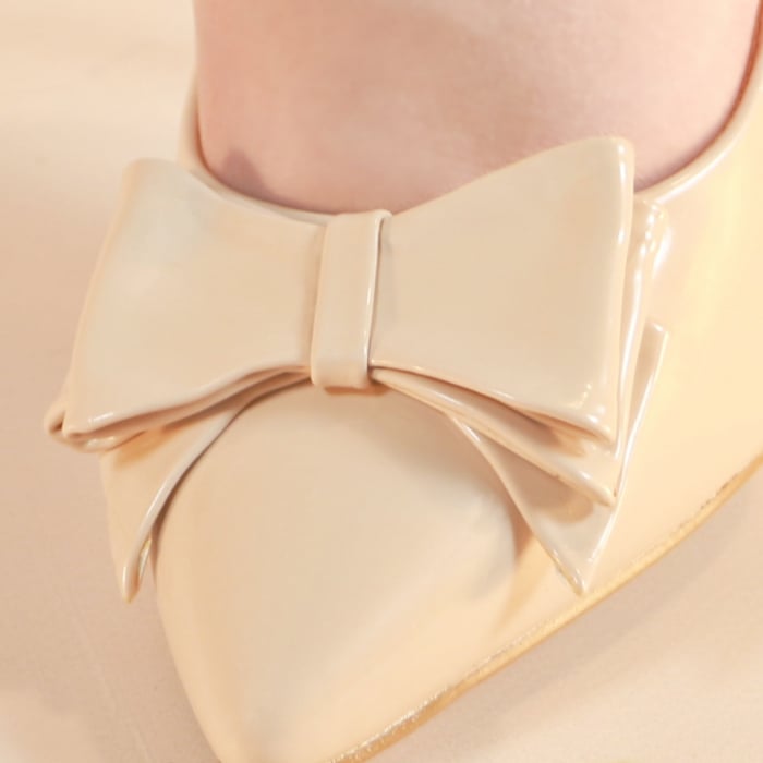 Pantofi eleganti cu toc stiletto 55131nude [3]