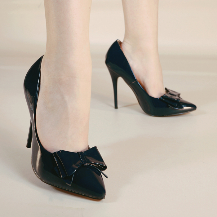 Pantofi eleganti cu toc stiletto 55131bleumarin [10]