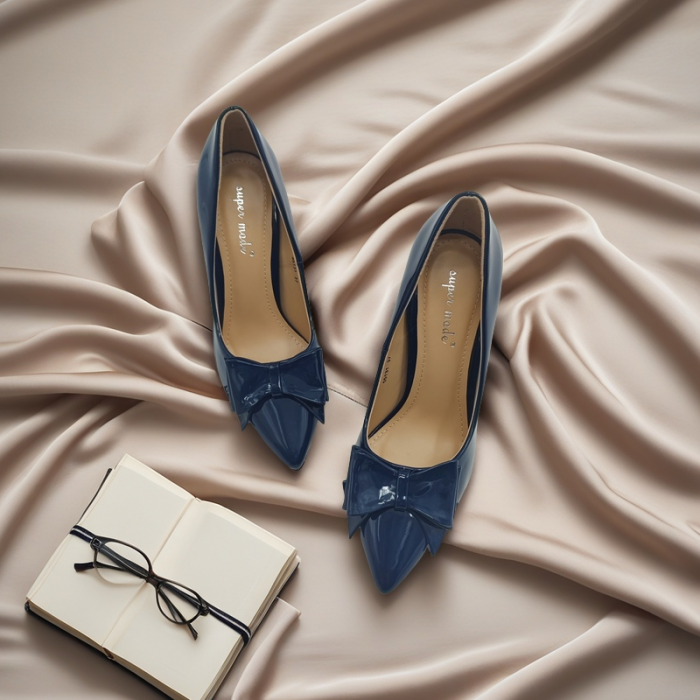 Pantofi eleganti cu toc stiletto 55131bleumarin [4]