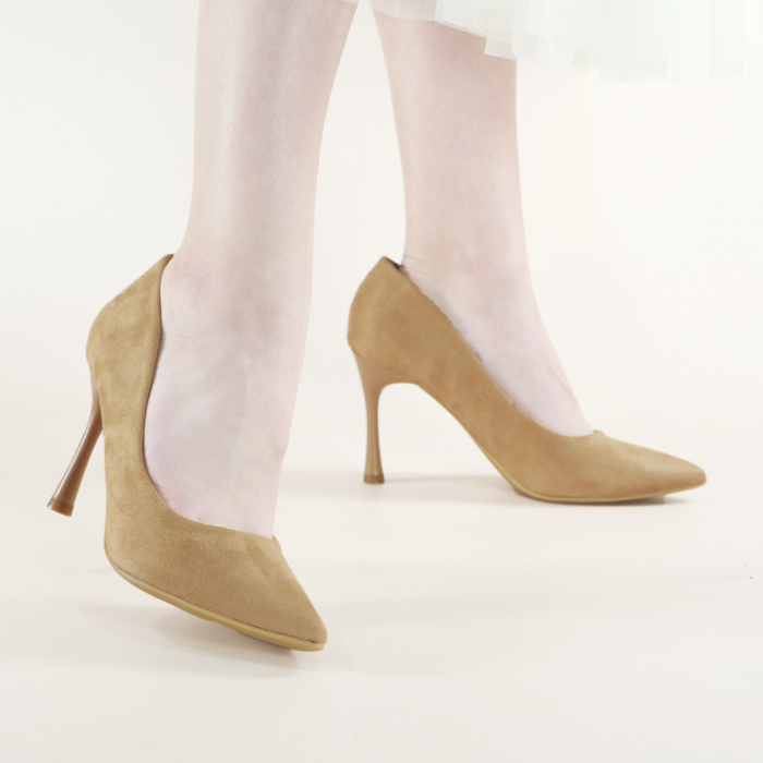 Pantofi eleganti cu toc X21-210maro [1]