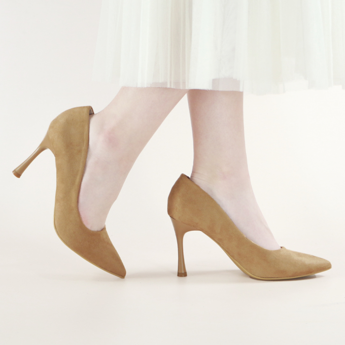 Pantofi eleganti cu toc X21-210maro [2]