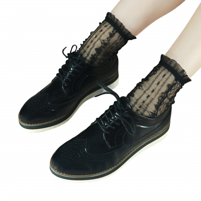 Pantofi office stil Oxford 52180negru [1]