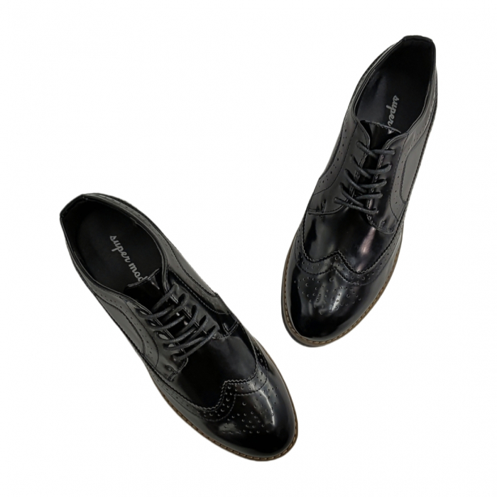Pantofi office stil Oxford 52180negru [7]