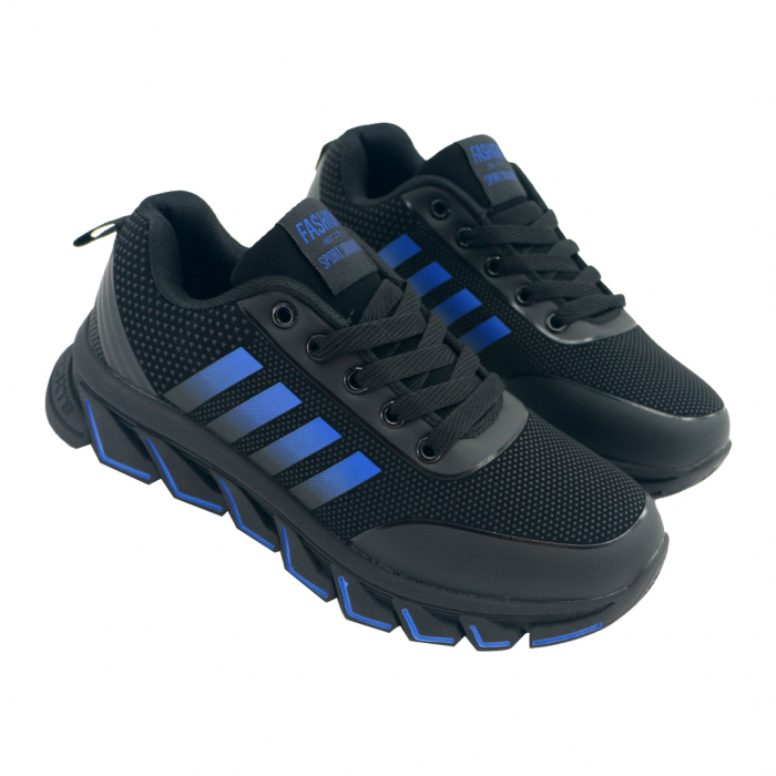 Pantofi sport A0915negru/albastru [4]
