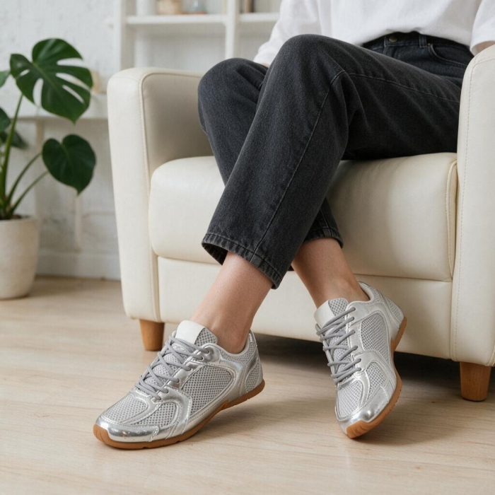 Pantofi sport B25-2517argintiu [8]