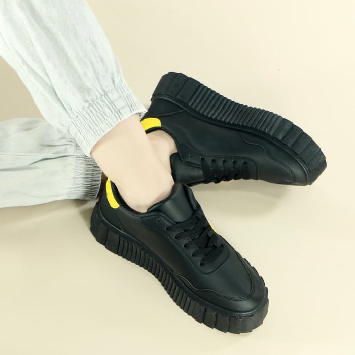 Pantofi sport MU-16negru/galben [7]