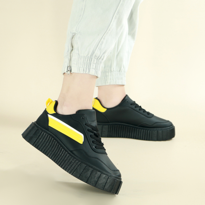 Pantofi sport MU-16negru/galben [8]